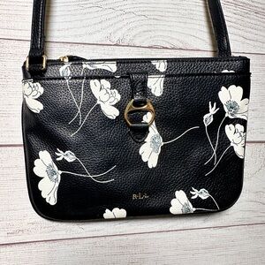 Lauren by Ralph‎ Lauren Anfield II Black Crossbody Bag,shoulder Purse